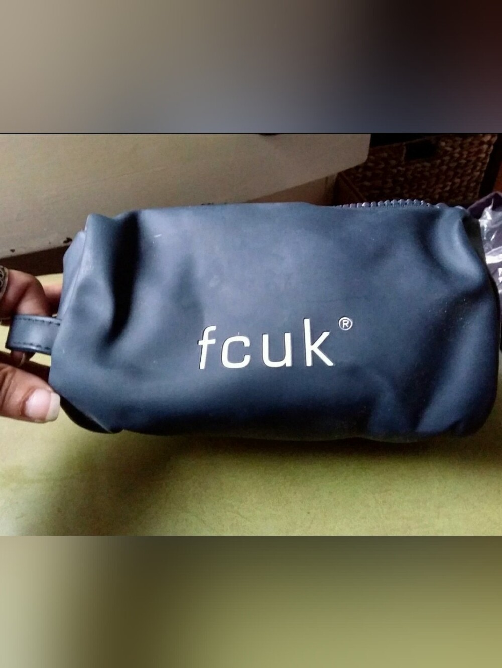 Y2K FCUK French Connection toiletry bag